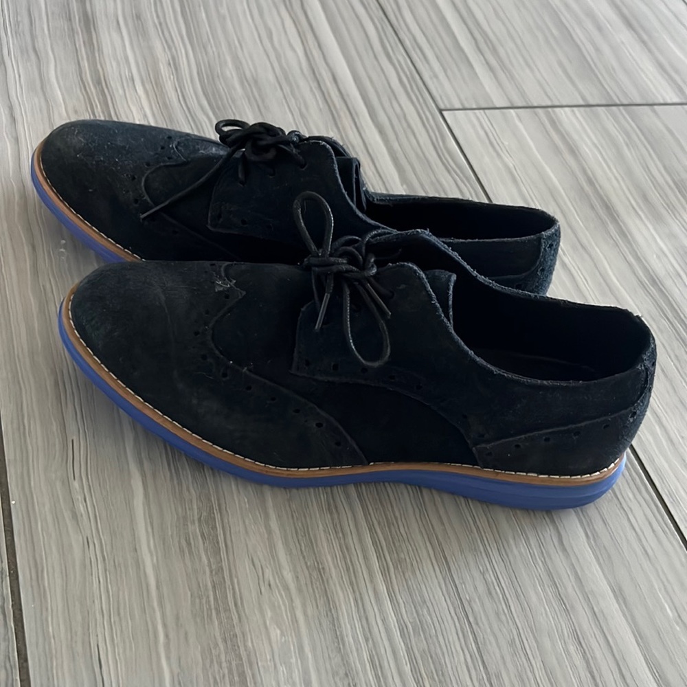 Navy suede Cole Haan Grand OS